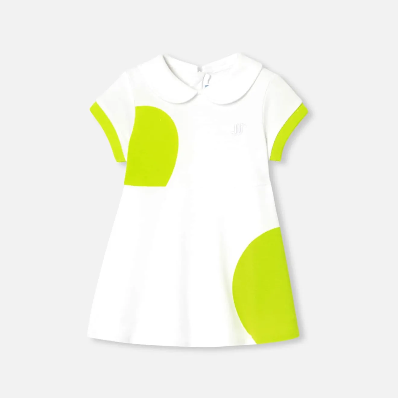Robe-Jacadi Robe polo bébé fille - lore BLANC/MULTICO