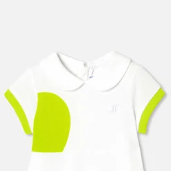 Robe-Jacadi Robe polo bébé fille - lore BLANC/MULTICO