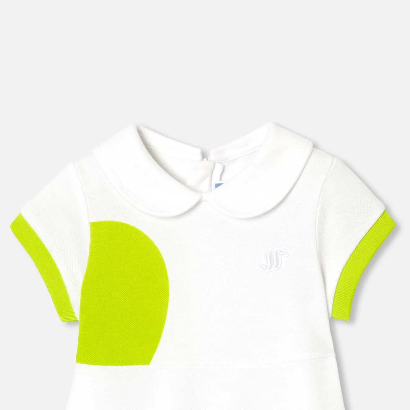 Robe-Jacadi Robe polo bébé fille - lore BLANC/MULTICO