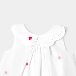 Robe-Jacadi Robe sans manches bébé fille - lore BLANC/MULTICO