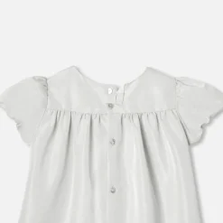 Robe-Jacadi Robes bébé fille en taffetas - ARGENT