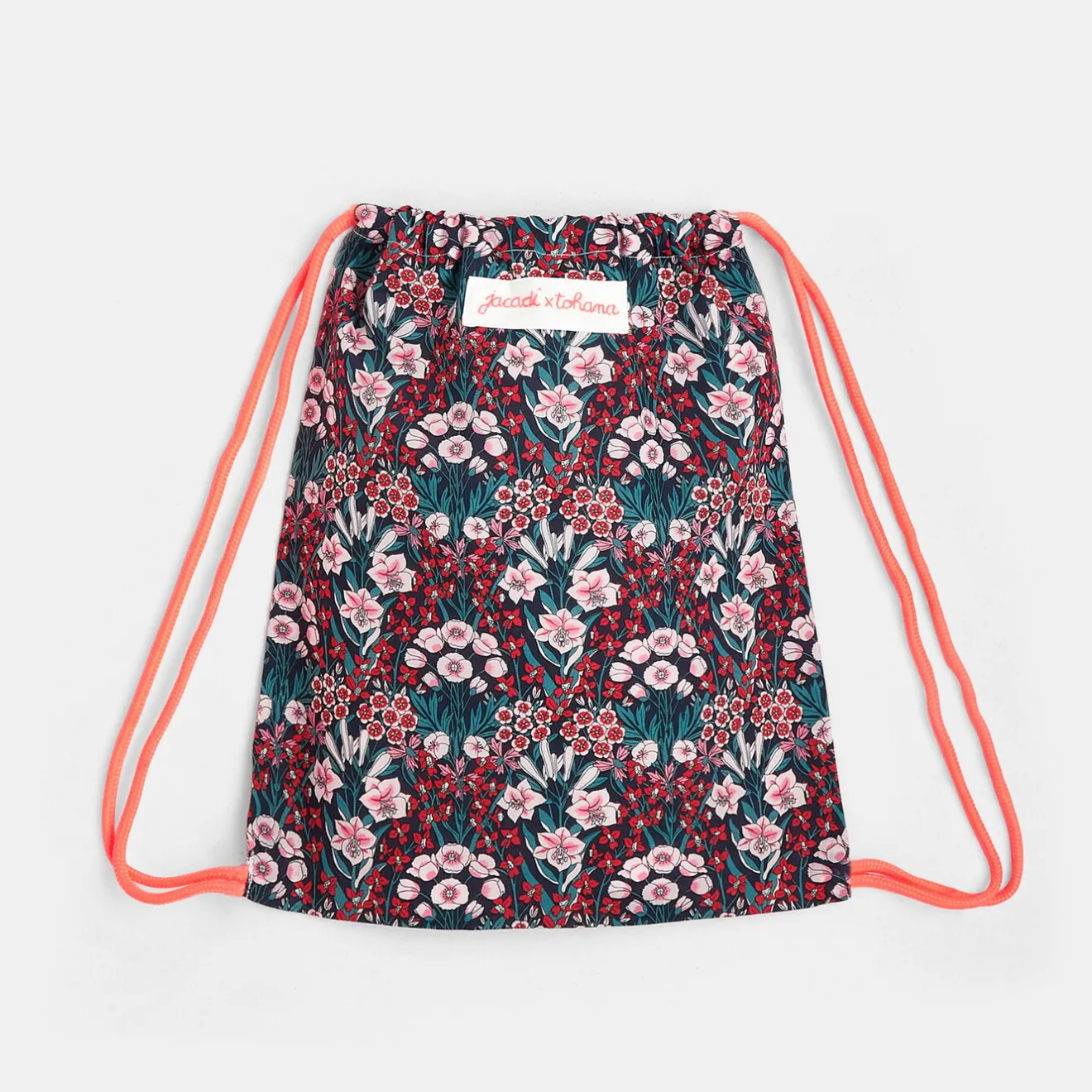 Accessoires-Jacadi Sac à goûter en tissu Liberty - x Tohana - lore MARINE/MULTICO