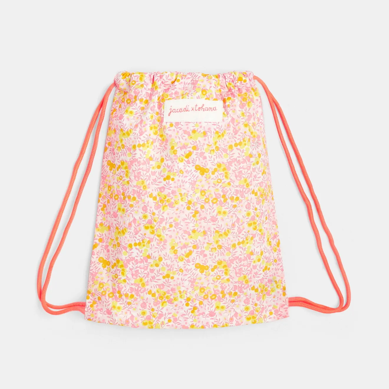 Accessoires-Jacadi Sac à goûter en tissu Liberty - x Tohana - lore JAUNE/MULTICO
