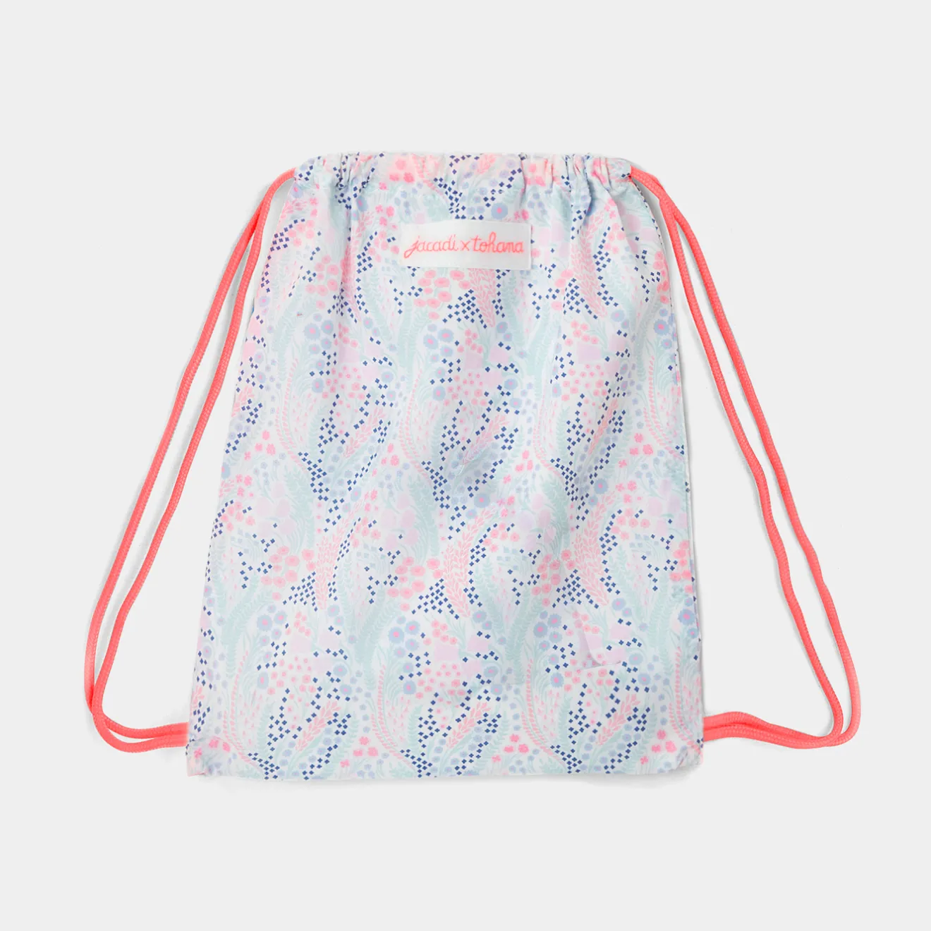Accessoires-Jacadi Sac à goûter en tissu Liberty - x Tohana - lore BLANC/MULTICO