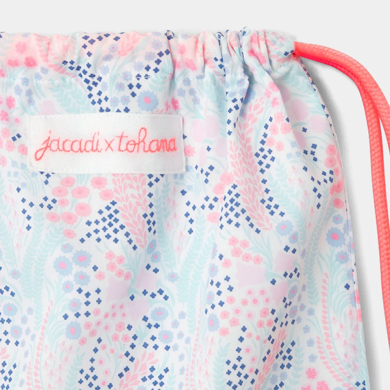 Accessoires-Jacadi Sac à goûter en tissu Liberty - x Tohana - lore BLANC/MULTICO
