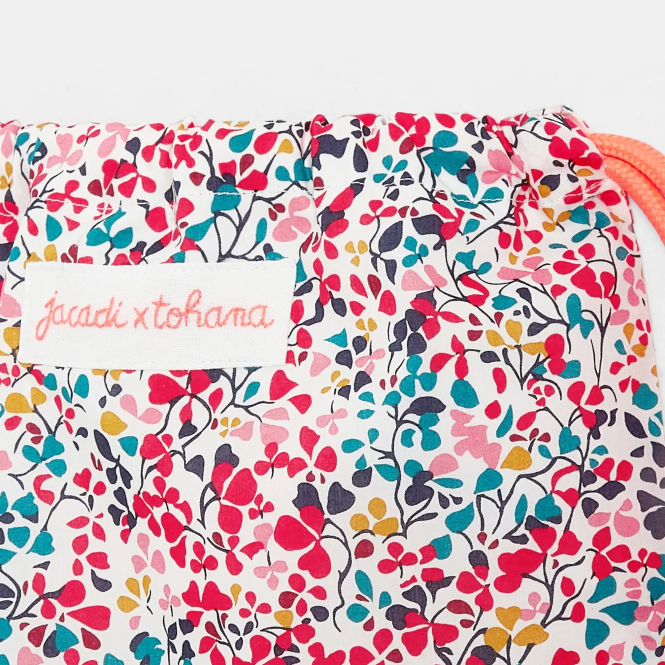 Accessoires-Jacadi Sac à goûter en tissu Liberty - x Tohana - lore MULTICO