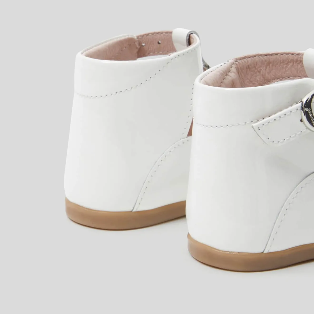 Babies, Charles Ix, Salomés Et Ballerines|Chaussures-Jacadi Salomés bébé fille en cuir lisse - blanc BLANC JACADI