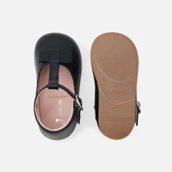 Babies, Charles Ix, Salomés Et Ballerines|Chaussures-Jacadi Salomés bébé fille en cuir lisse - marine MARINE JACADI