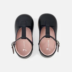 Babies, Charles Ix, Salomés Et Ballerines|Chaussures-Jacadi Salomés bébé fille en cuir lisse - marine MARINE JACADI