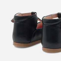 Babies, Charles Ix, Salomés Et Ballerines|Chaussures-Jacadi Salomés bébé fille en cuir lisse - marine MARINE JACADI