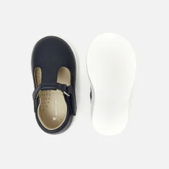 Nu-Pieds-Jacadi Salomés bébé garçon en cuir grainé - marine MARINE JACADI