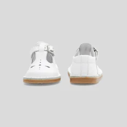 Nu-Pieds|Chaussures Basses-Jacadi Salomés bébé mixte en cuir lisse - blanc BLANC JACADI