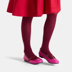 Babies, Charles Ix, Salomés Et Ballerines|Chaussures-Jacadi Salomés enfant fille en cuir - ROSE