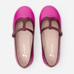 Babies, Charles Ix, Salomés Et Ballerines|Chaussures-Jacadi Salomés enfant fille en cuir - ROSE