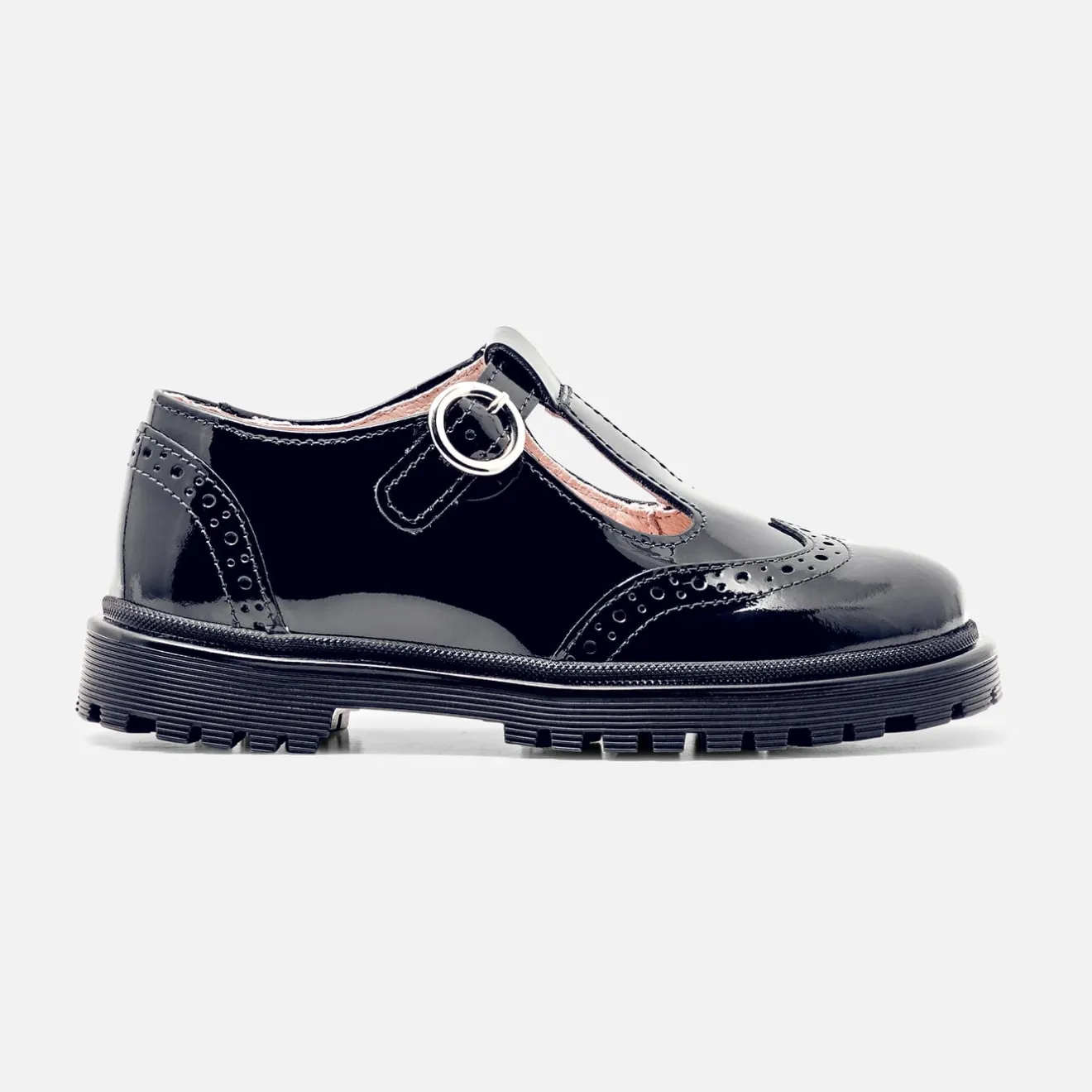 Chaussures|Derbies Et Mocassins-Jacadi Salomés enfant fille en cuir verni - marine MARINE JACADI