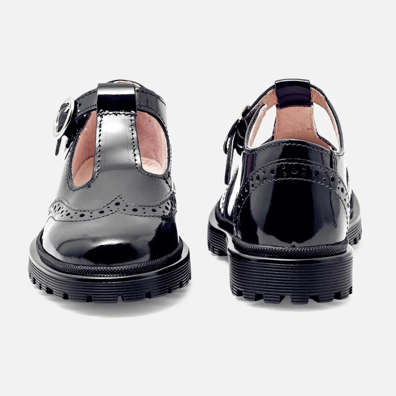 Chaussures|Derbies Et Mocassins-Jacadi Salomés enfant fille en cuir verni - marine MARINE JACADI