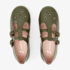 Babies, Charles Ix, Salomés Et Ballerines|Chaussures-Jacadi Salomés enfant fille en cuir verni - KAKI