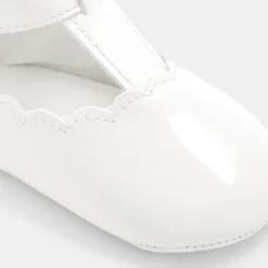 Babies, Charles Ix, Salomés Et Ballerines|Accessoires-Jacadi Salomés vernis bébé fille - blanc BLANC JACADI