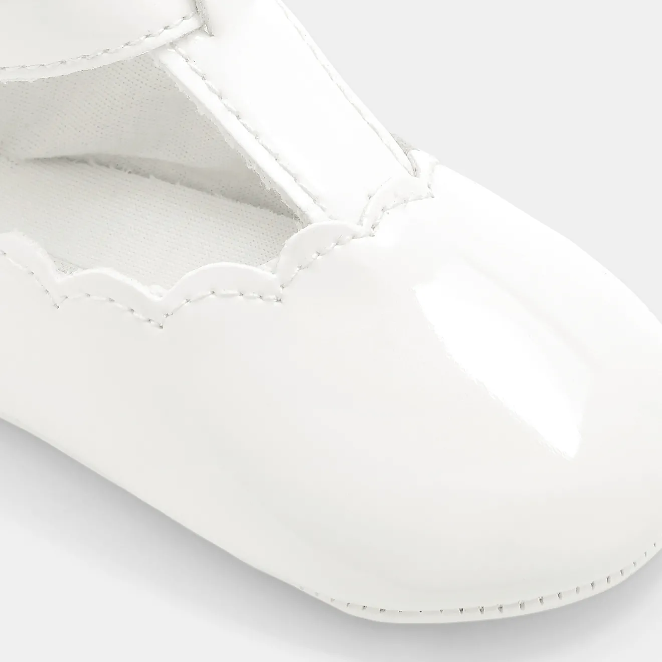 Babies, Charles Ix, Salomés Et Ballerines|Accessoires-Jacadi Salomés vernis bébé fille - blanc BLANC JACADI