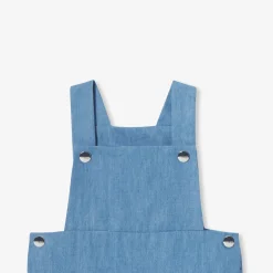 Combinaison, Barboteuse Et Ensemble-Jacadi Salopette bébé en denim léger - CHAMBRAY