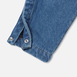 Combinaison, Salopette Et Ensemble|Combinaison Et Ensemble-Jacadi Salopette bébé en jean DENIM CLAIR