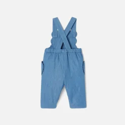 Combinaison, Barboteuse Et Ensemble-Jacadi Salopette bébé fille en jean - DENIM FONCE