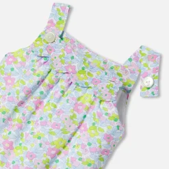 Combinaison, Barboteuse Et Ensemble-Jacadi Salopette bébé fille en tissu Liberty - lore BLANC/MULTICO