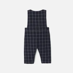 Combinaison, Barboteuse Et Ensemble-Jacadi Salopette bébé garçon à carreaux - MARINE/BLANC