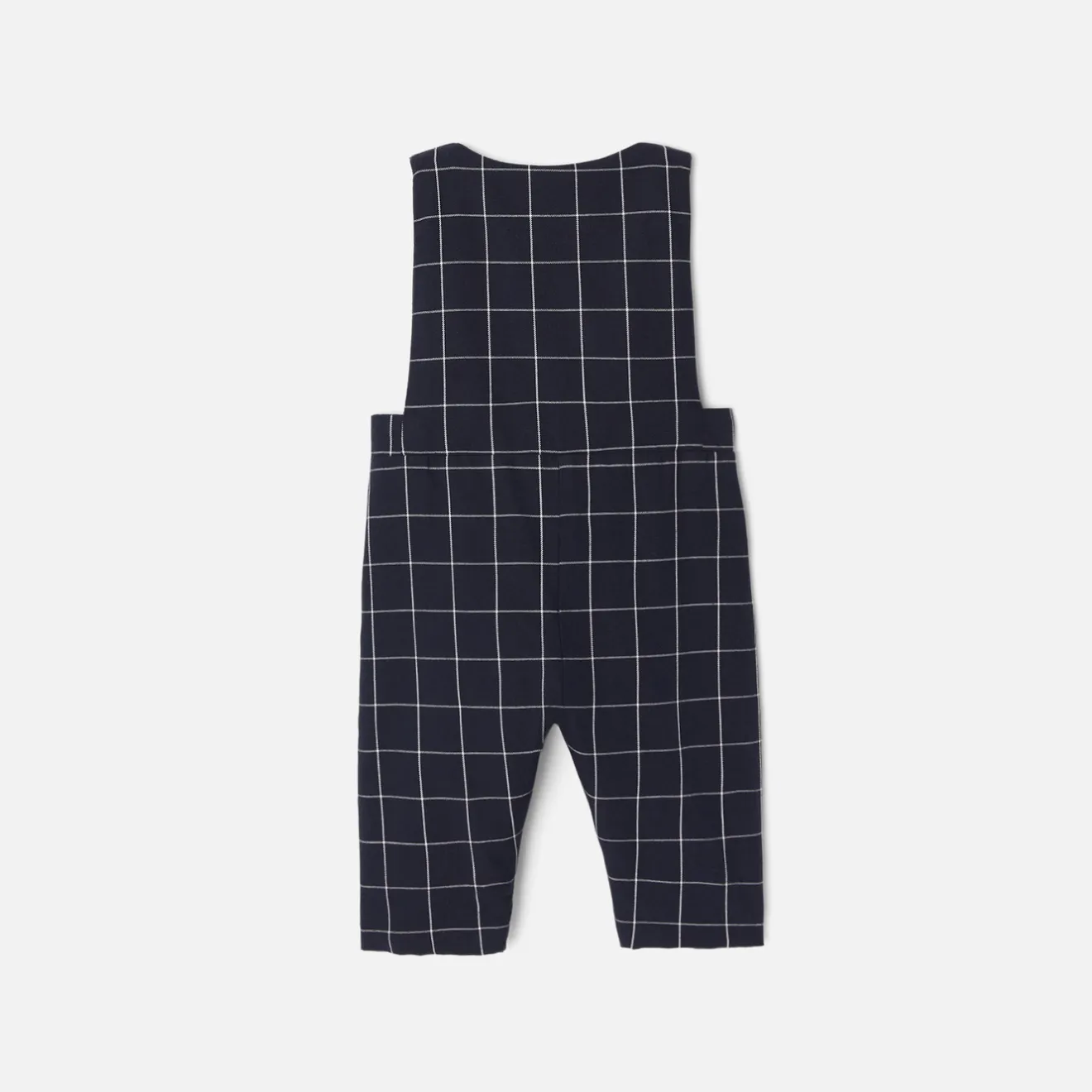 Combinaison, Barboteuse Et Ensemble-Jacadi Salopette bébé garçon à carreaux - MARINE/BLANC