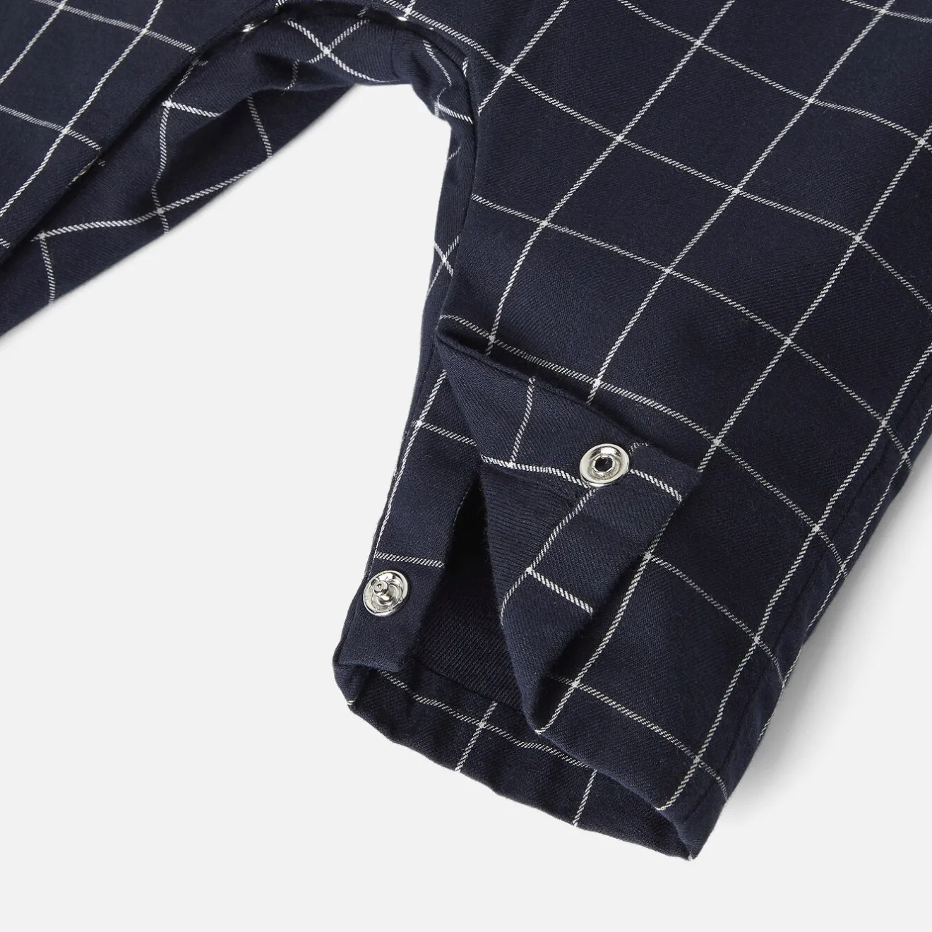 Combinaison, Barboteuse Et Ensemble-Jacadi Salopette bébé garçon à carreaux - MARINE/BLANC