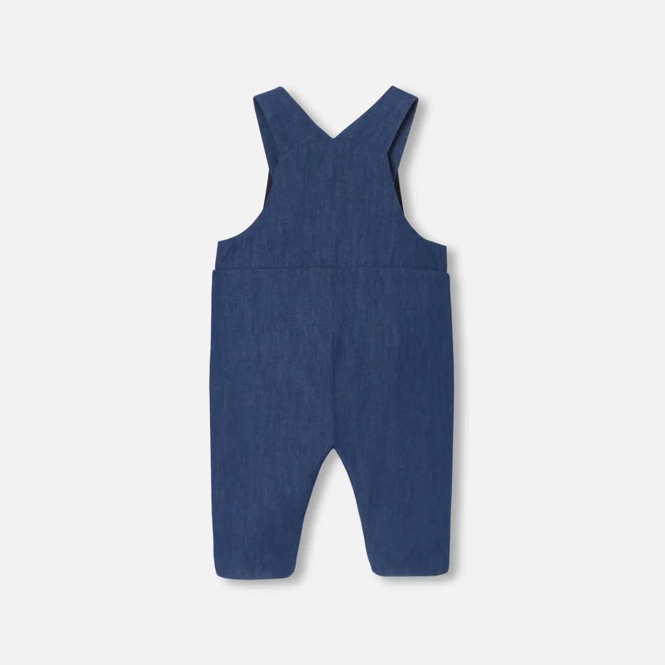 Combinaison, Barboteuse Et Ensemble-Jacadi Salopette en jean bébé garçon - DENIM FONCE