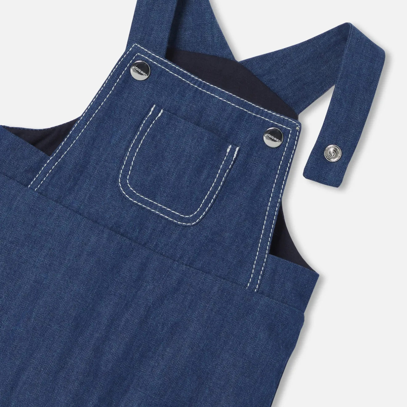 Combinaison, Barboteuse Et Ensemble-Jacadi Salopette en jean bébé garçon - DENIM FONCE