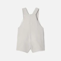 Combinaison, Salopette Et Ensemble-Jacadi Salopette en lin bébé garçon - GRIS SOURIS