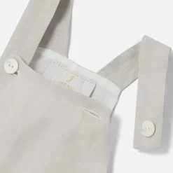 Combinaison, Salopette Et Ensemble-Jacadi Salopette en lin bébé garçon - GRIS SOURIS