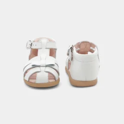 Sandales Et Nu-Pieds|Chaussures-Jacadi Sandales bébé fille en cuir - blanc BLANC JACADI