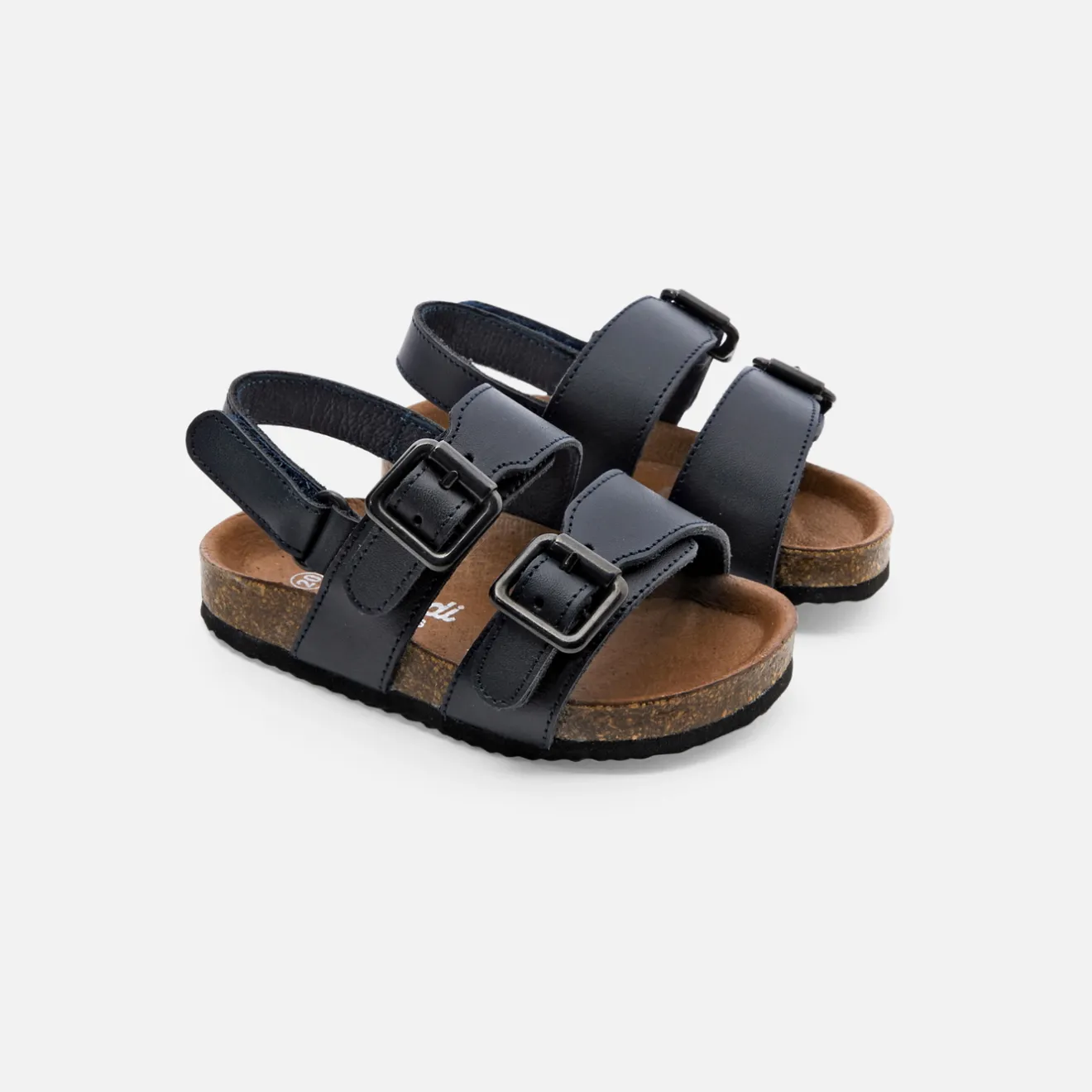 Nu-Pieds-Jacadi Sandales bébé garçon en cuir lisse - marine MARINE JACADI