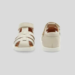 Nu-Pieds-Jacadi Sandales bébé garçon en cuir - blanc doux BLANC DOUX JACADI