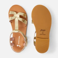 Sandales Et Nu-Pieds|Chaussures-Jacadi Sandales enfant fille en cuir - OR