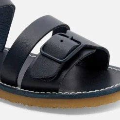 Nu-Pieds|Chaussures-Jacadi Sandales enfant garçon en cuir lisse - marine MARINE JACADI