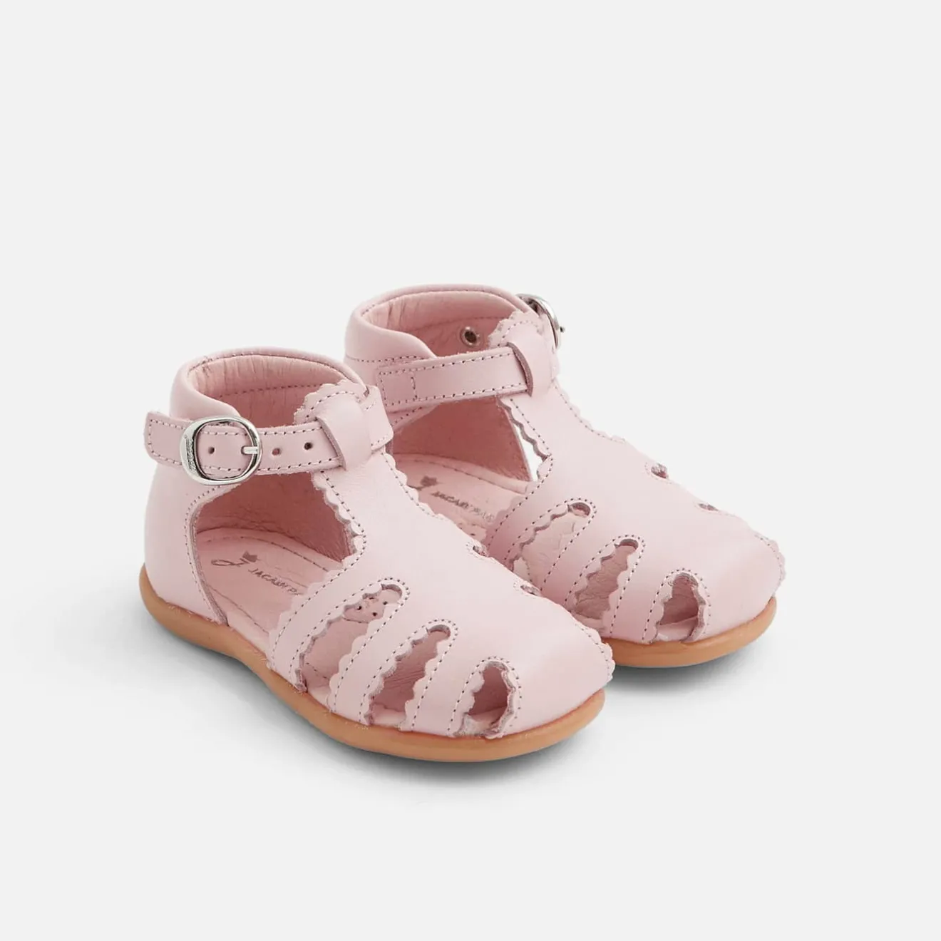 Sandales Et Nu-Pieds|Chaussures-Jacadi Sandales premiers pas bébé fille - ROSE