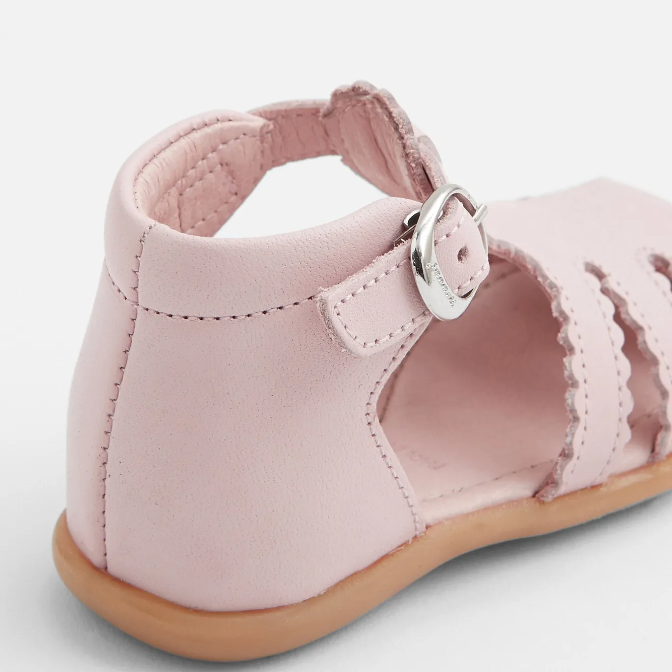 Sandales Et Nu-Pieds|Chaussures-Jacadi Sandales premiers pas bébé fille - ROSE