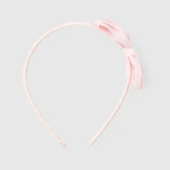 Accessoires-Jacadi Serre-tête à nœud en gros-grain - rose pale ROSE PALE JACADI