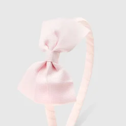 Accessoires-Jacadi Serre-tête à nœud en gros-grain - rose pale ROSE PALE JACADI