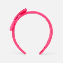 Accessoires-Jacadi Serre-tête en taffetas enfant fille - ROSE FLUO