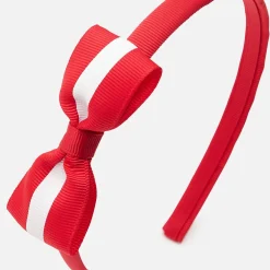Accessoires-Jacadi Serre-tête enfant fille - ROUGE/BLANC