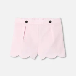 Pantalon Et Short-Jacadi Short bébé fille en velours - rose poudre ROSE POUDRE JACADI