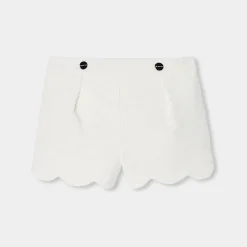 Pantalon Et Short-Jacadi Short bébé fille en velours - blanc doux BLANC DOUX JACADI
