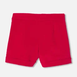 Short Et Combi-Short-Jacadi Short en velours enfant fille - ROUGE RUBIS