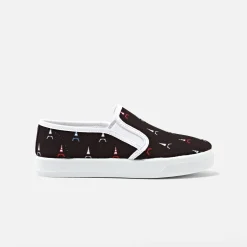 Tennis En Toiles|Baskets Et Tennis-Jacadi Slip-on enfant garçon - lore MARINE/MULTICO