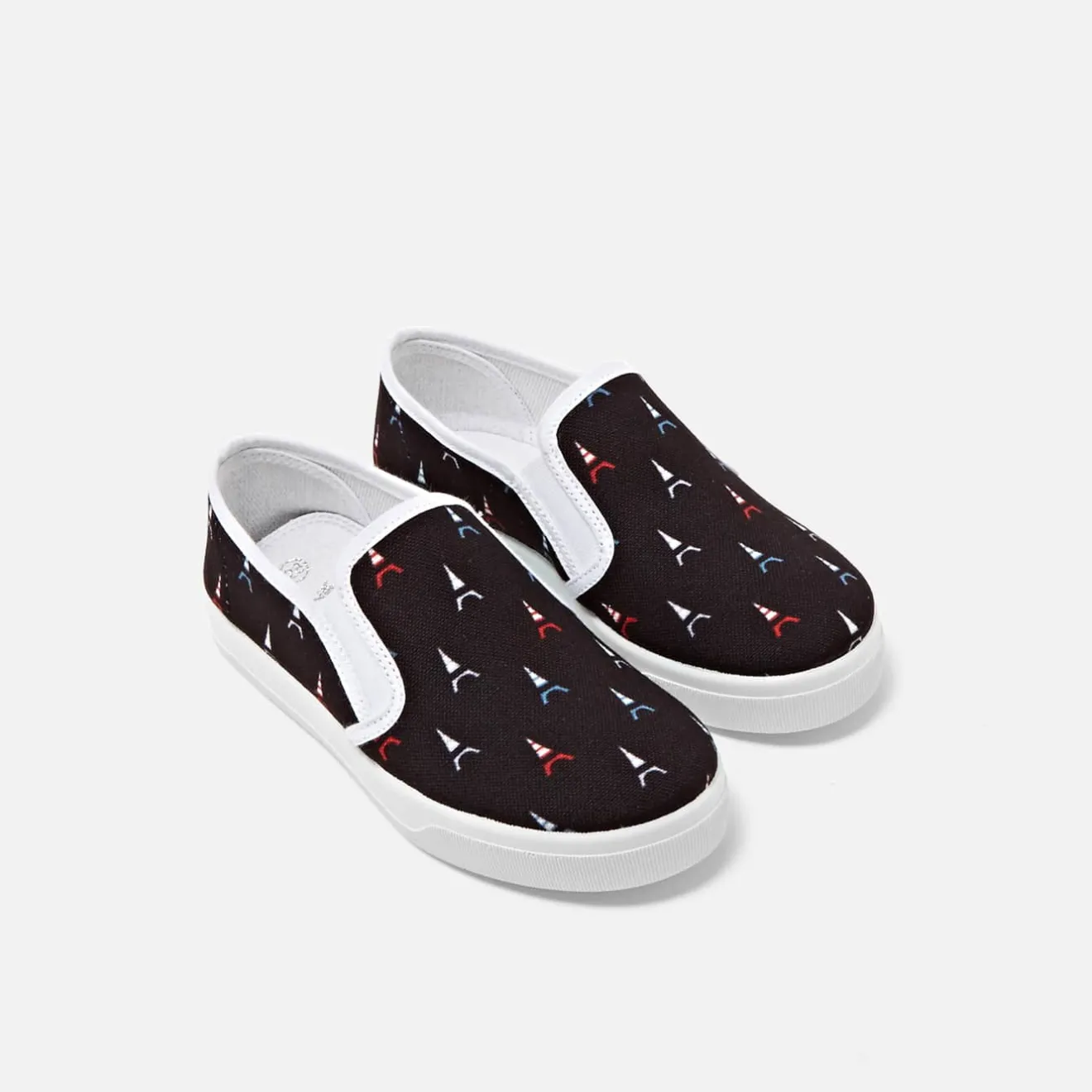 Tennis En Toiles|Baskets Et Tennis-Jacadi Slip-on enfant garçon - lore MARINE/MULTICO